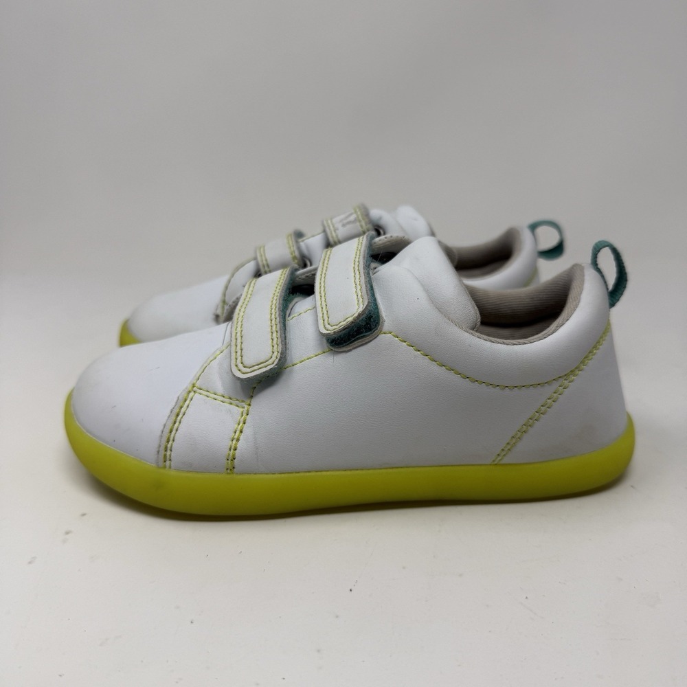 Ten Little Everyday Original Neon Glow Sneakers Toddler Size 12.5 Green White